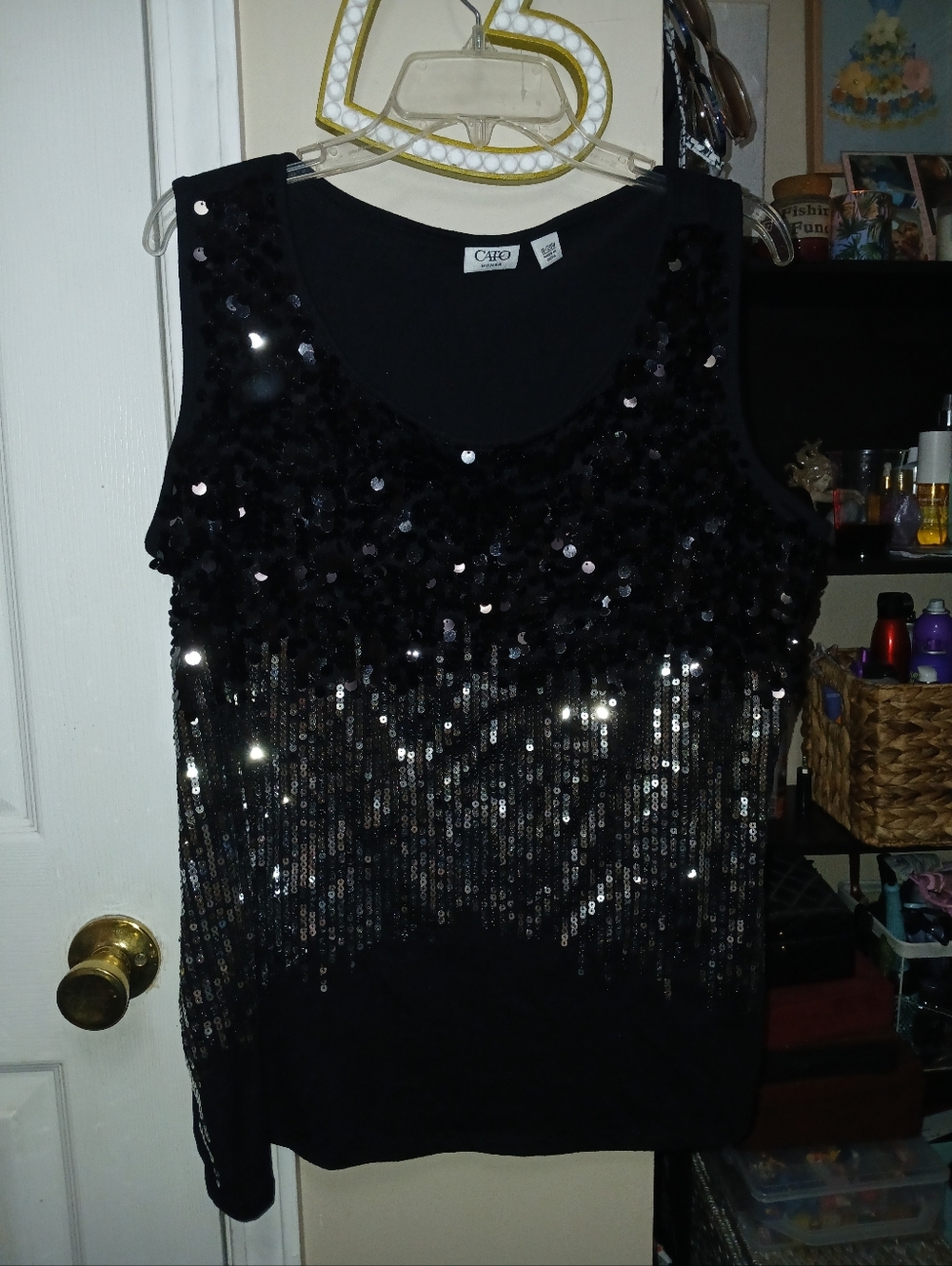 Sequin Tank Top